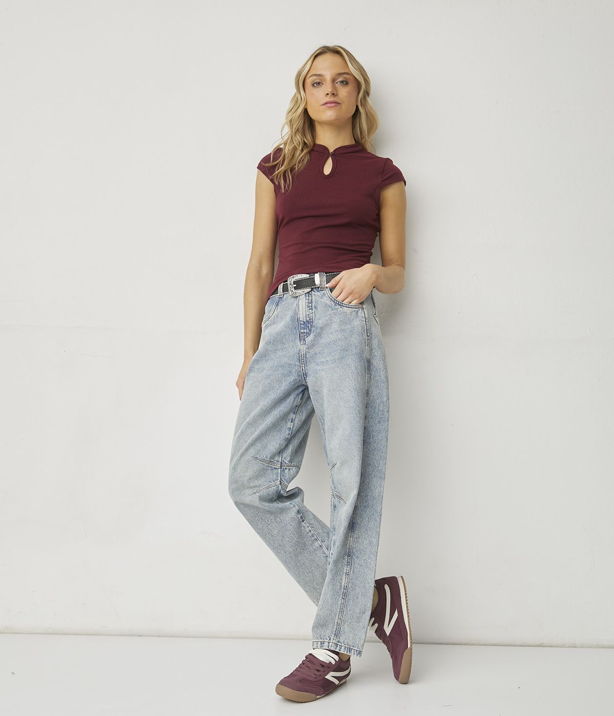 SYBILLA Jeans Balloon Mujer Tiro Medio Sybilla | Falabella Chile