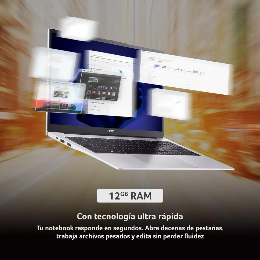 Notebook Aspire Lite AL15-41P-R5JR-2 AMD Ryzen 5 12GB RAM 512GB SSD 15.6" FHD, foto 3