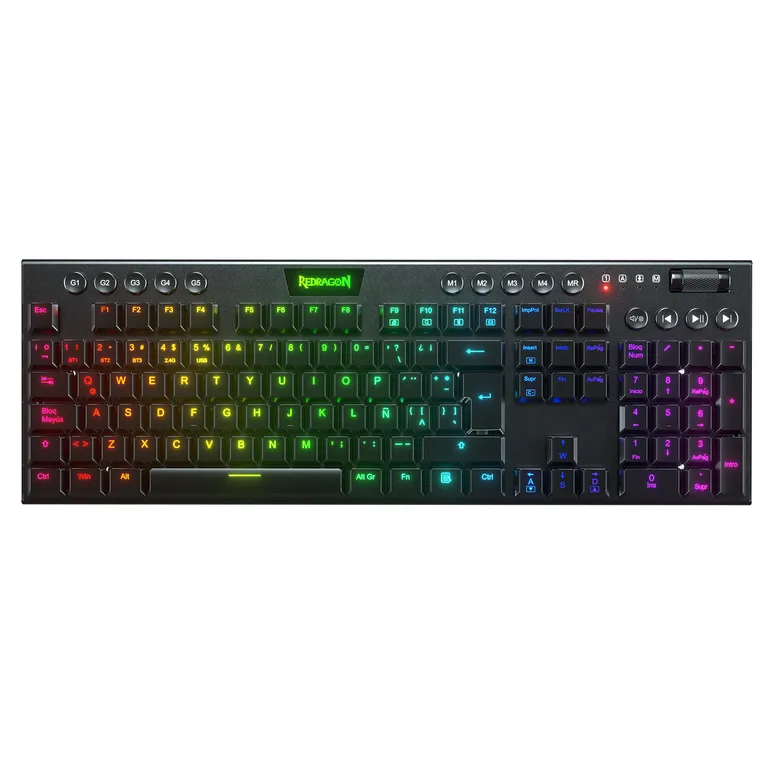 Teclado Gamer Horus Fs Wireless Spanish Red