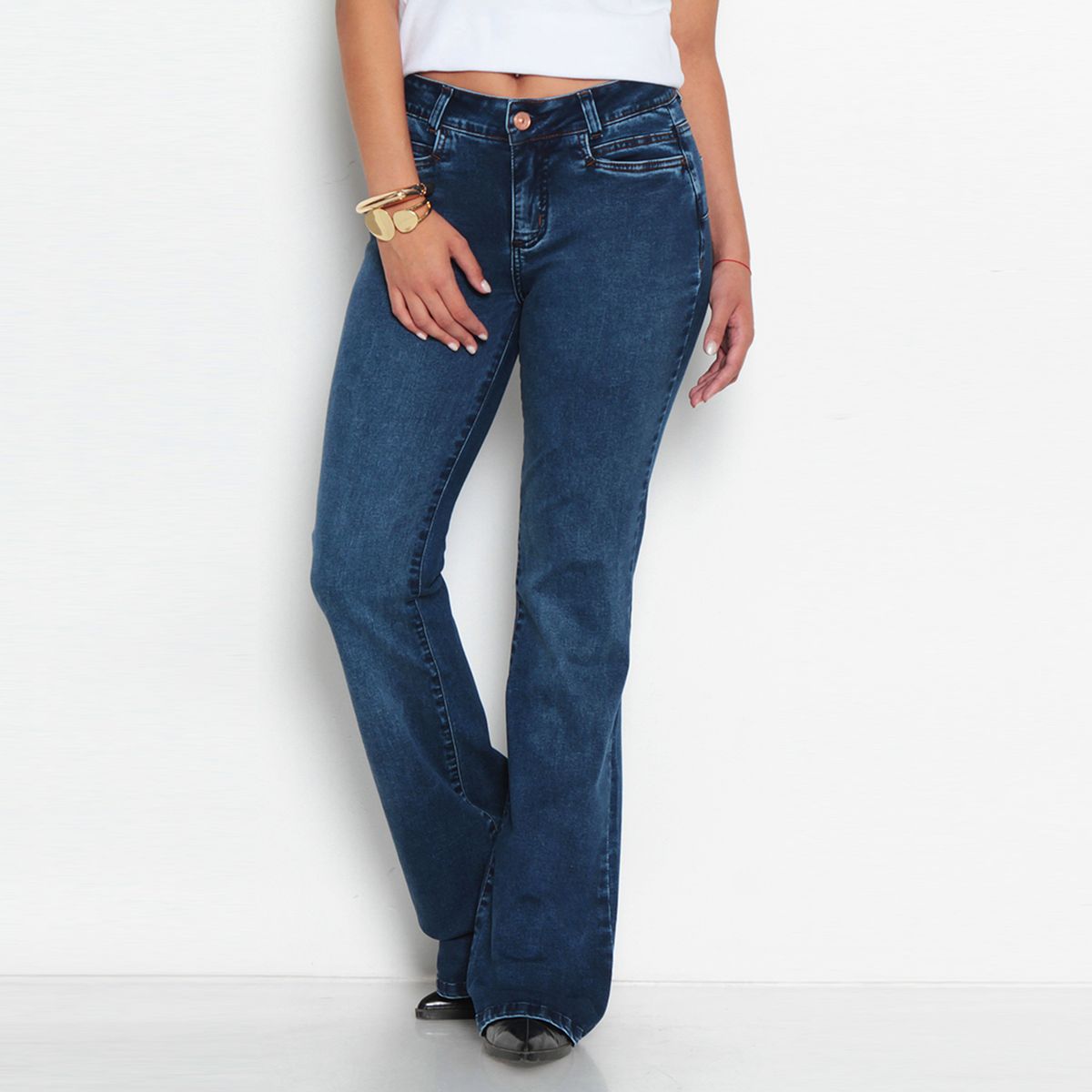 WADOS - Jeans Flare Mujer Tiro Bajo Wados