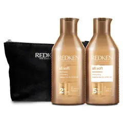 REDKEN - Pack All Soft: Shampoo 300 Ml + Acondicionador 300 Ml