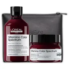 LOREAL PROFESSIONNEL - Set Profesional Cuidado del color Profundo Shampoo 300ml + Máscara 250ml Vitamino Color Spectrum