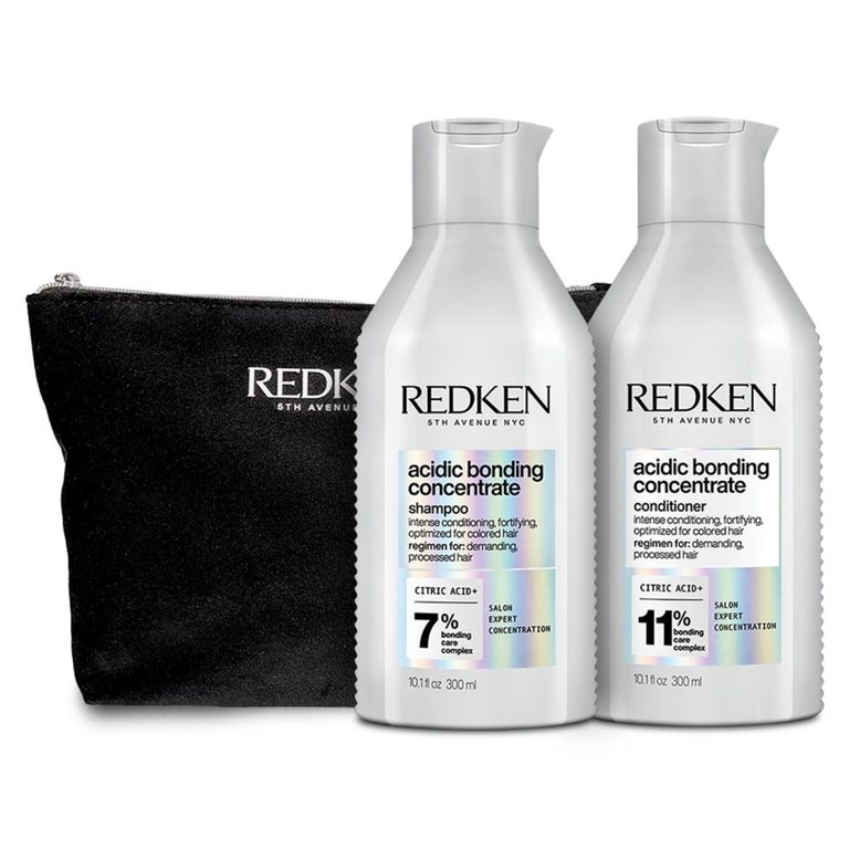 Set ABC Reparación Total Cabello Dañado Acidic Bonding Concentrate Shampoo 300ml + Acondicionador 300ml