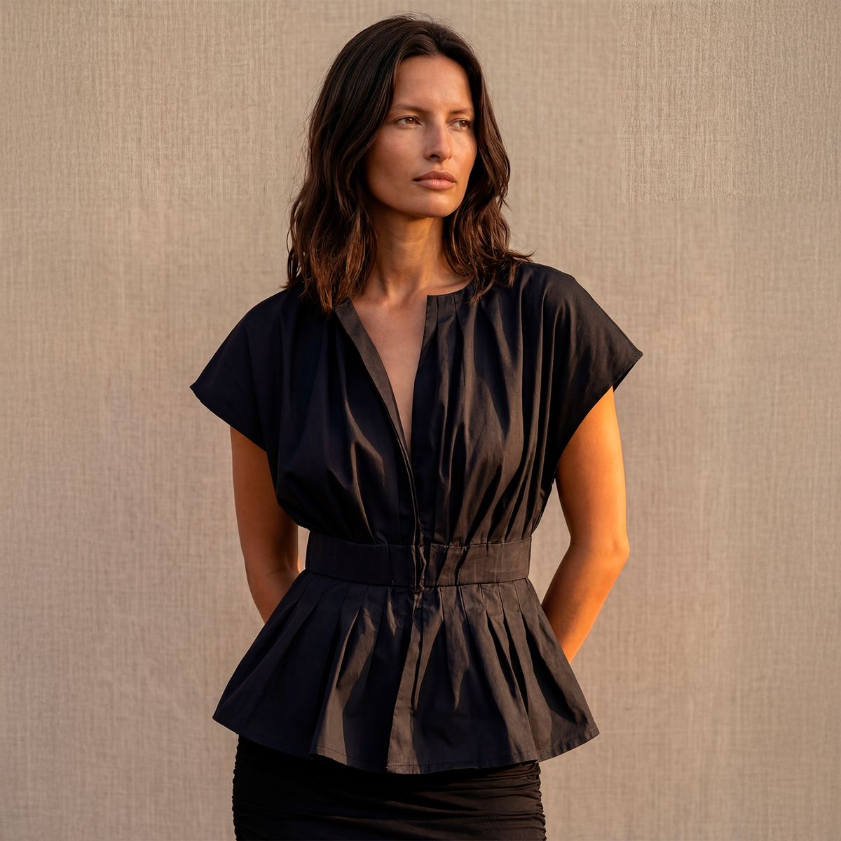 OCHI AND CO - Blusa Peplum Algodón Mujer Ochi And Co