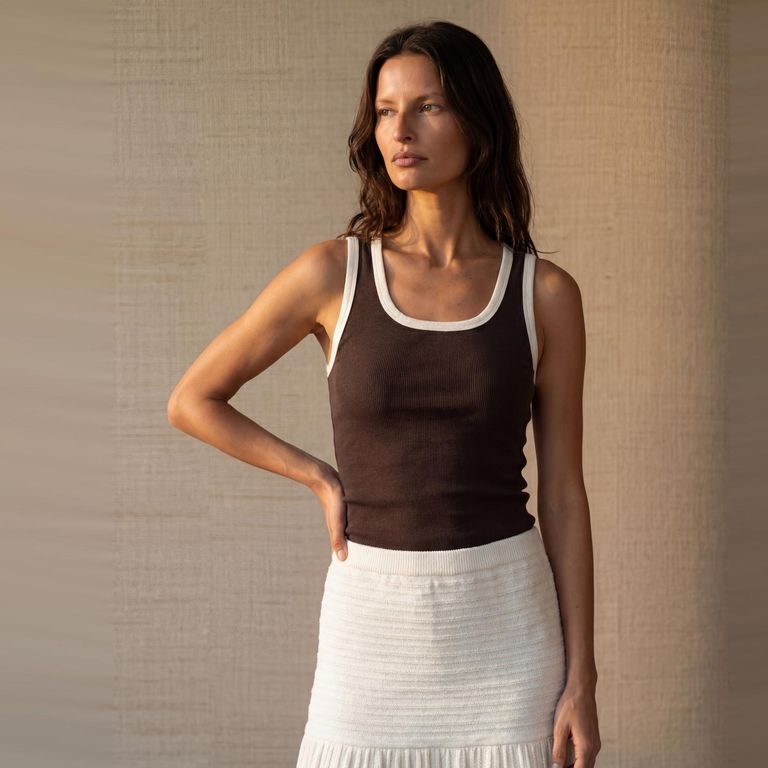 Polera Tank Top Algodón Mujer
