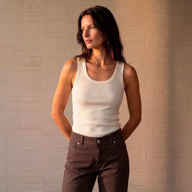 Polera Tank Top Algodón Mujer