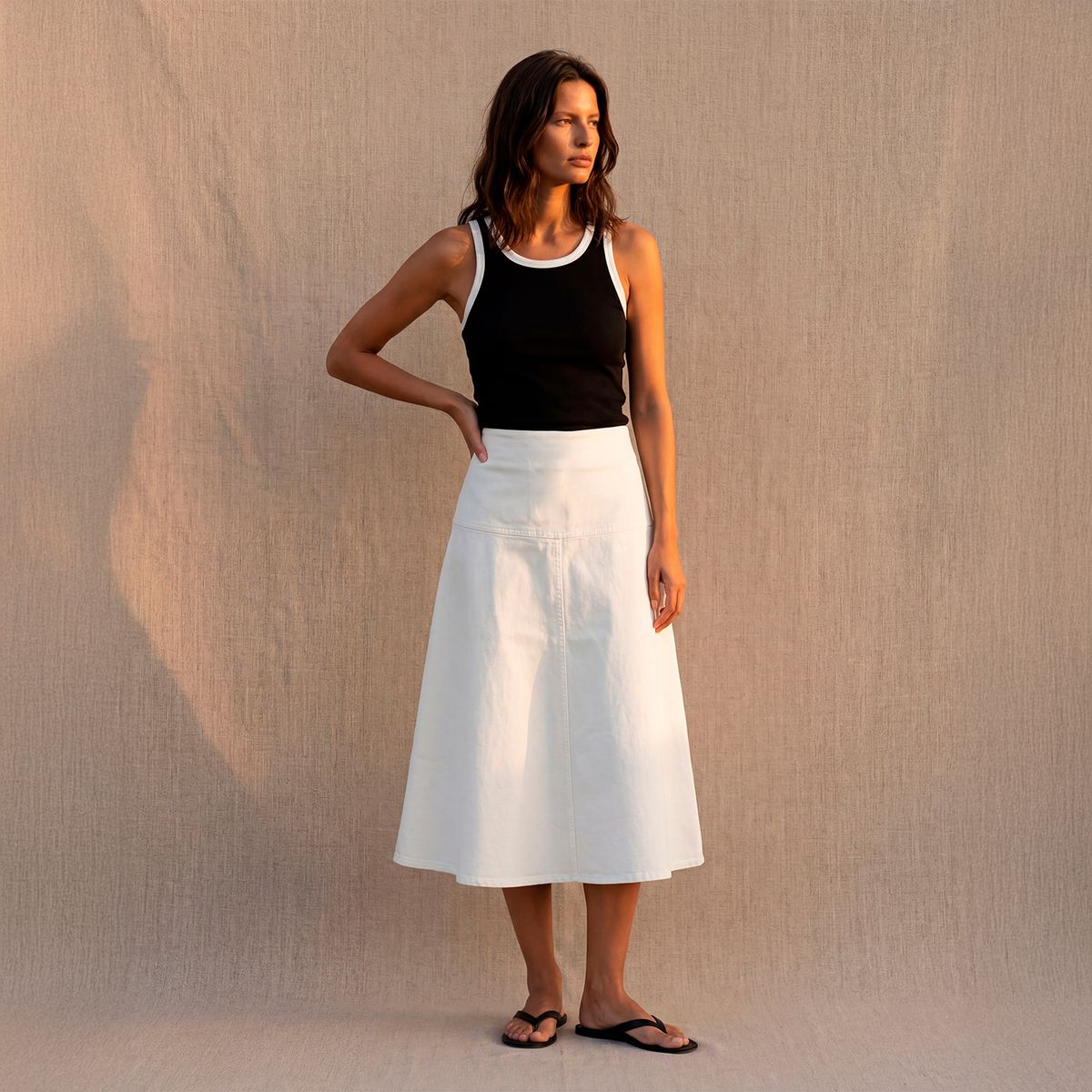 OCHI AND CO - Falda Larga Denim Mujer Ochi And Co