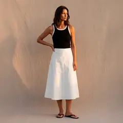 OCHI AND CO - Falda Larga Denim Mujer