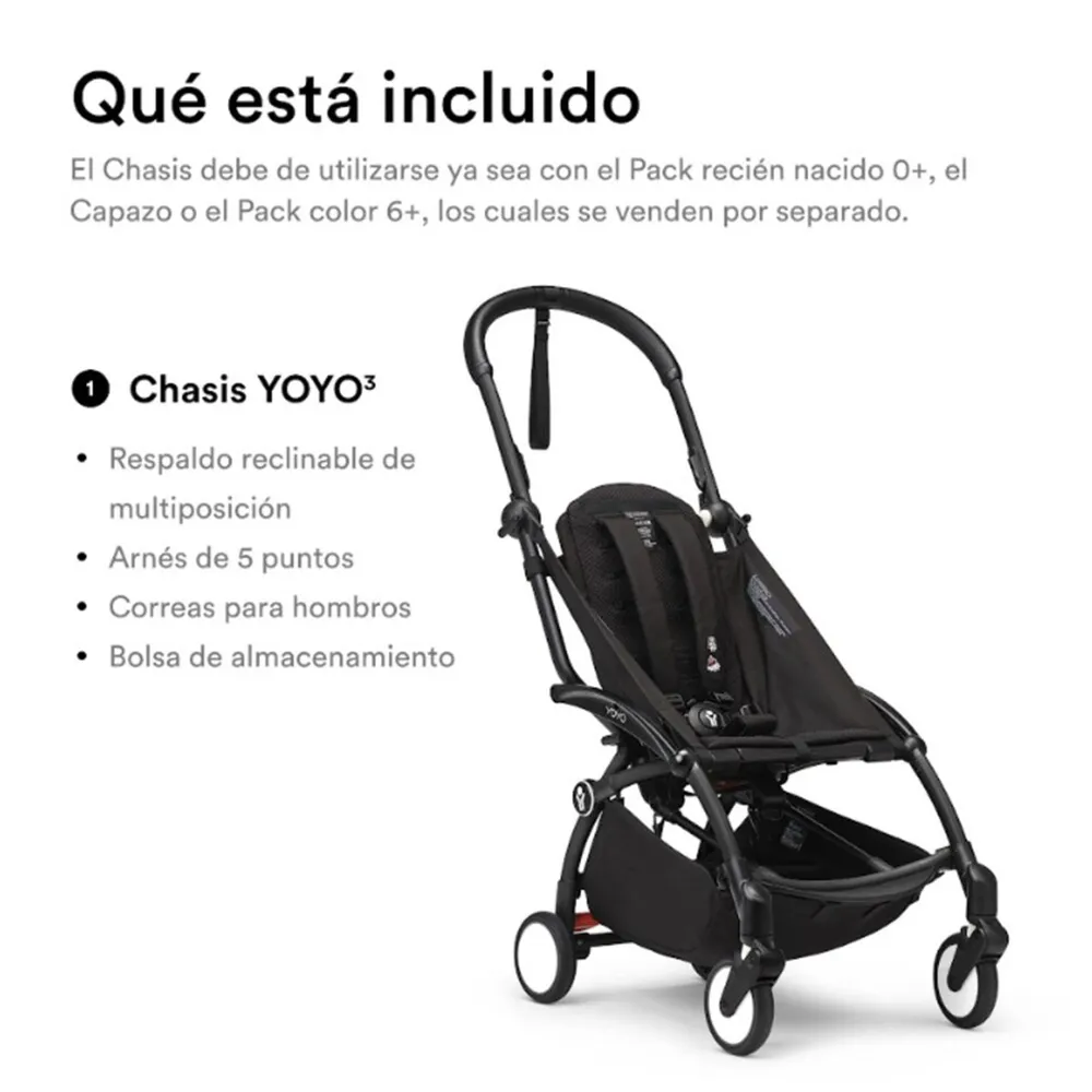 Stokke YOYO3 Chasis Negro, foto 4