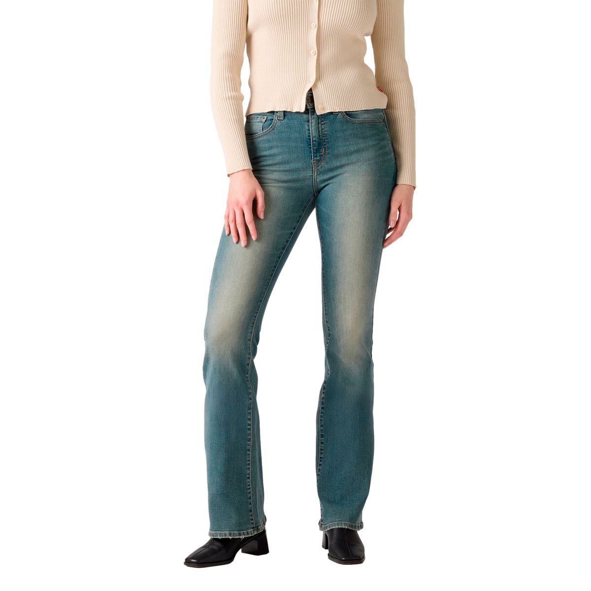 LEVIS - Jeans Flare Mujer Tiro Alto Levis