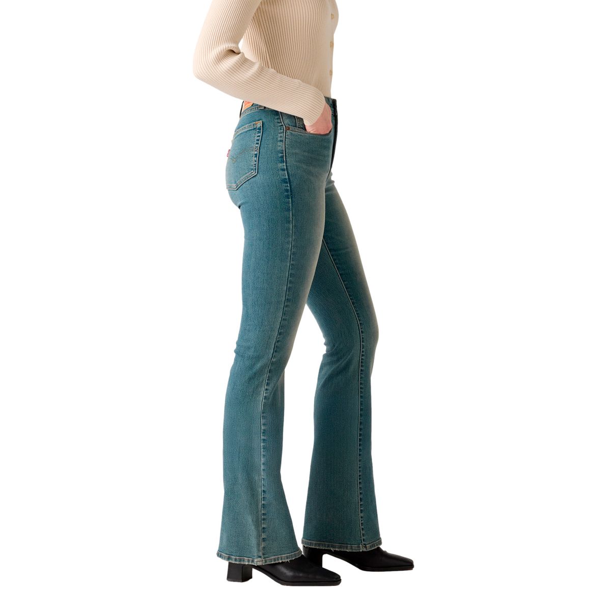 LEVIS - Jeans Flare Mujer Tiro Alto Levis