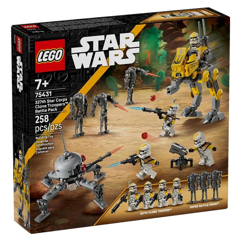 Star Wars Pack De Combate Soldados Clon del 327 Cuerpo Estelar