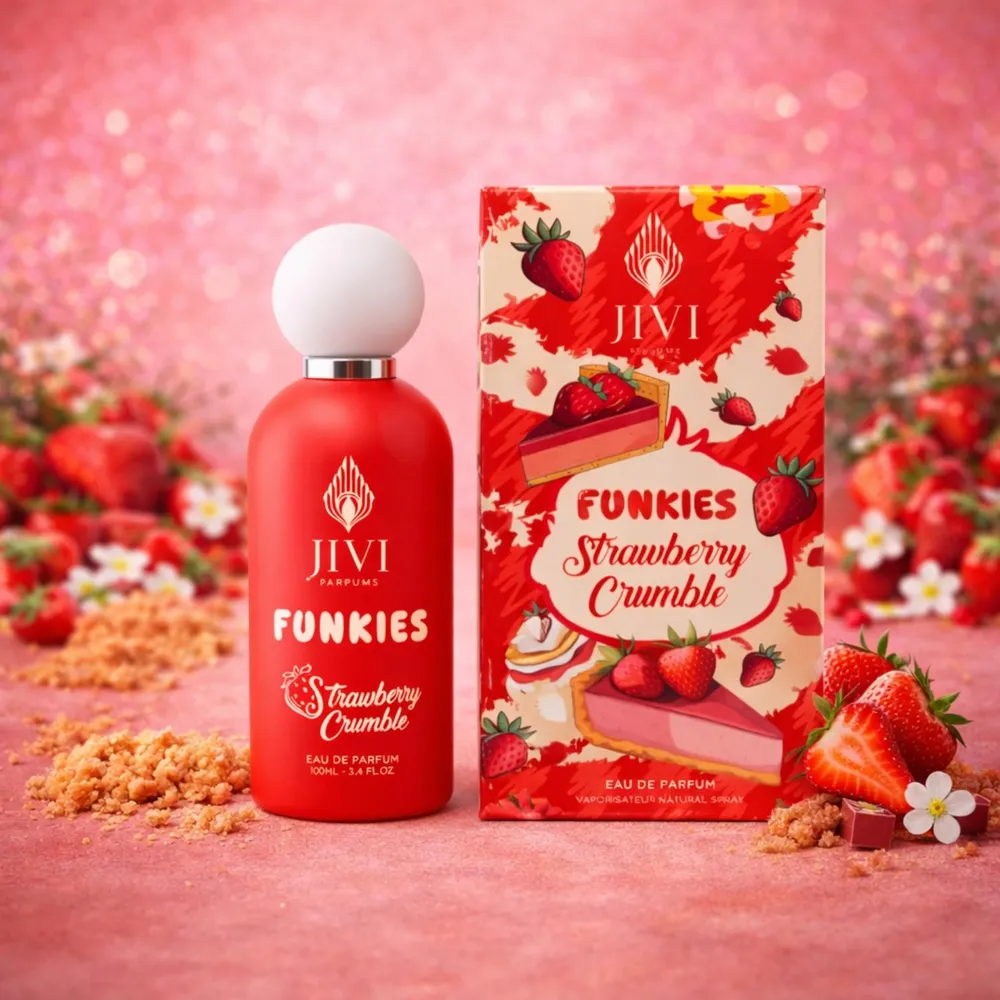 Jivi Parfums Funkies Strawberry Crumble EDP 100 ml, foto 5