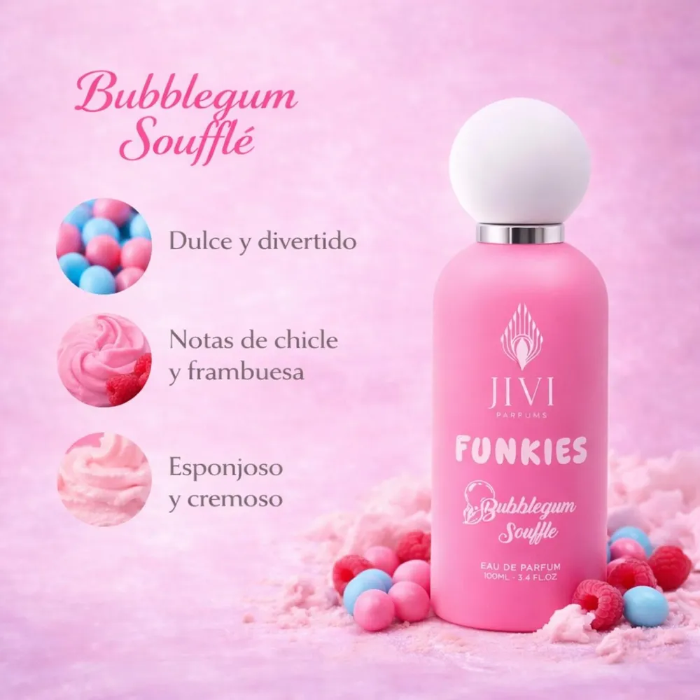 Jivi Parfums Funkies Bubblegum Soufflé EDP 100 ml, foto 4