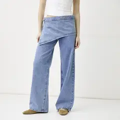 SYBILLA - Jeans Wide Leg Tiro Medio Mujer