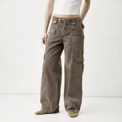 SYBILLA - Jeans Wide Leg Tiro Medio Mujer