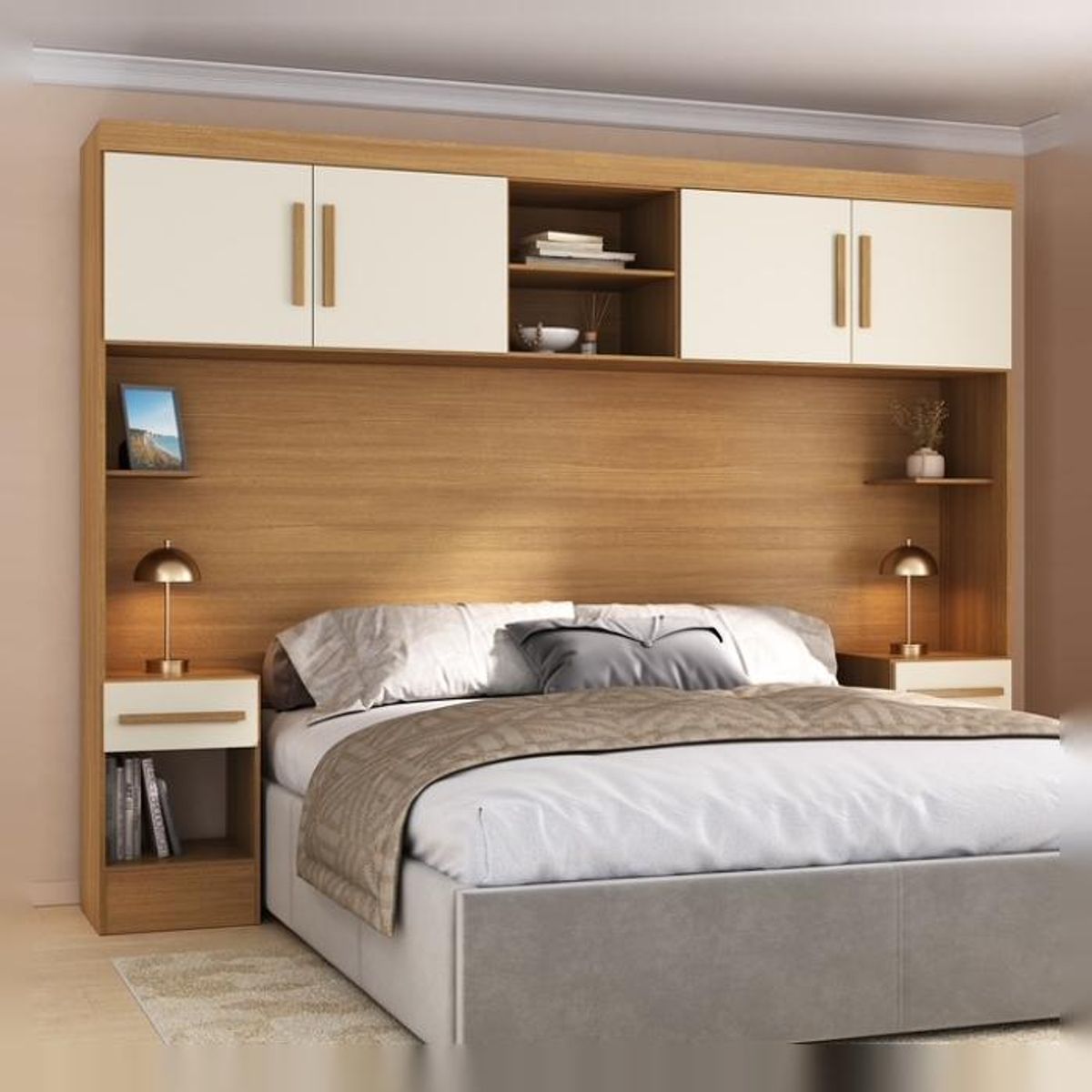 MOBILFRANK - Set Dormitorio Canela Off White Mobilfran