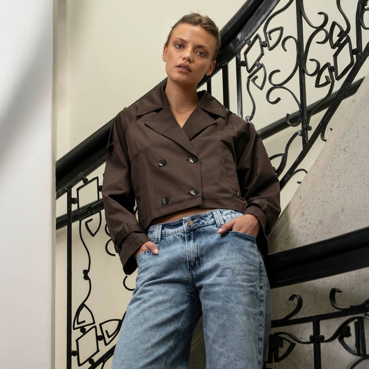 LOLITA LPK - Trench Carola Café Mujer Lolita Lpk