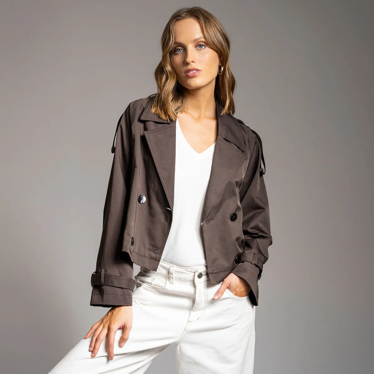 LOLITA LPK - Trench Carola Café Mujer Lolita Lpk