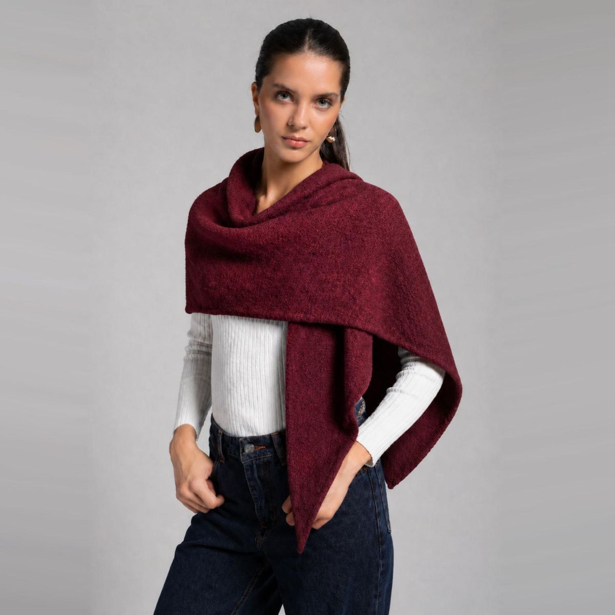 LOLITA LPK - Echarpe Burdeo Grande Mujer Lolita Lpk