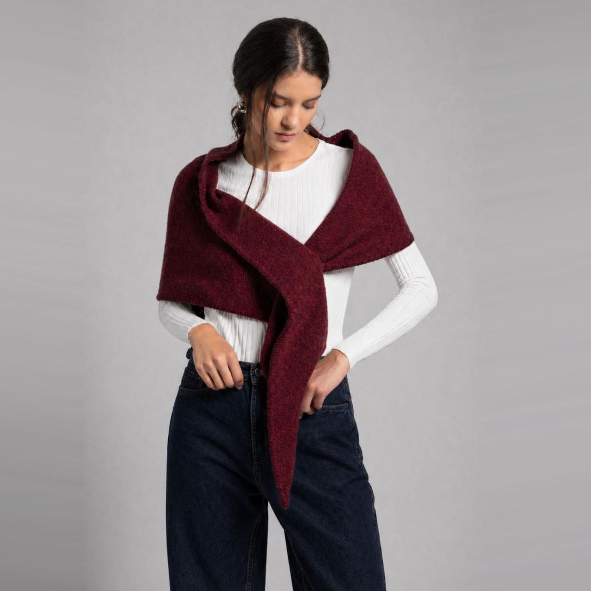 LOLITA LPK - Echarpe Burdeo Grande Mujer Lolita Lpk