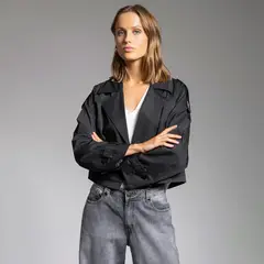 LOLITA LPK - Trench Carola Negro Mujer