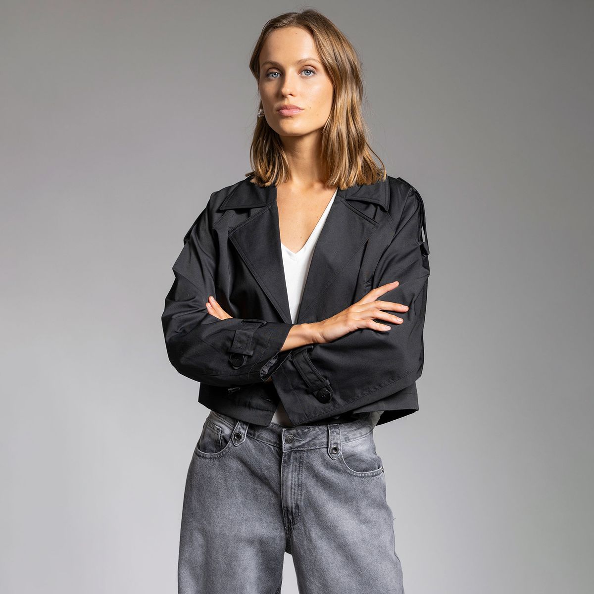 LOLITA LPK - Trench Carola Negro Mujer Lolita Lpk