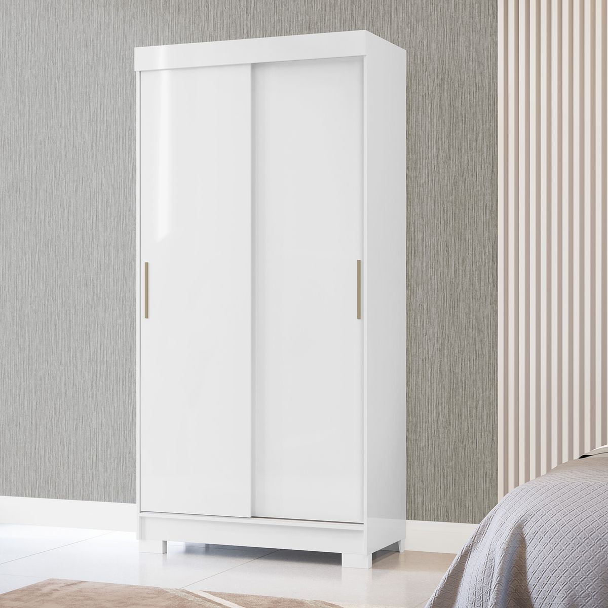 MICA - Clóset 2 Puertas Lumiere Blanco Mica
