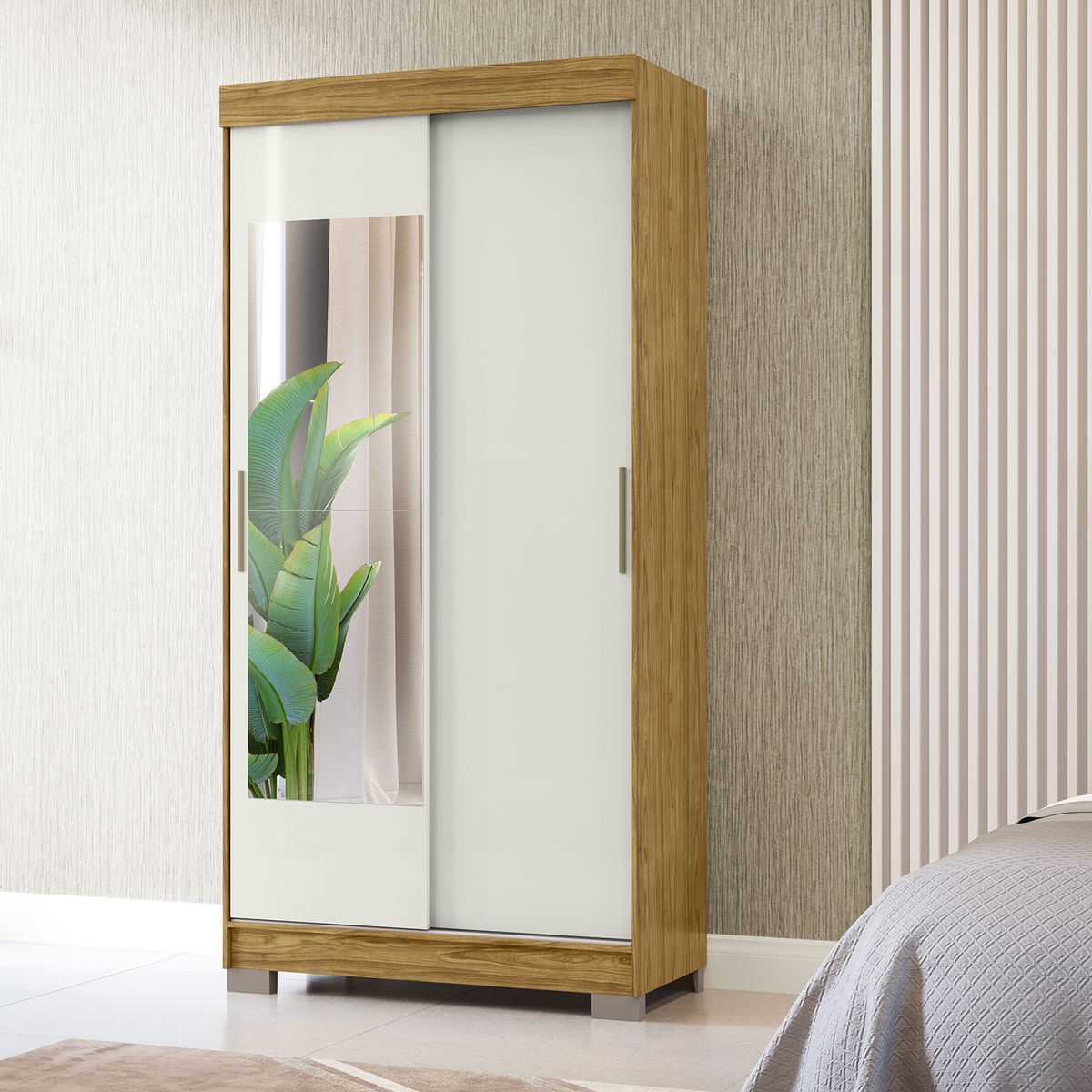 MICA - Clóset 2 Puertas Lumiere Con Espejo Mica