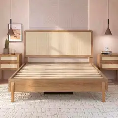DECOCASA - Cama Oslo 2 Plazas 2 Veladores + Cómoda