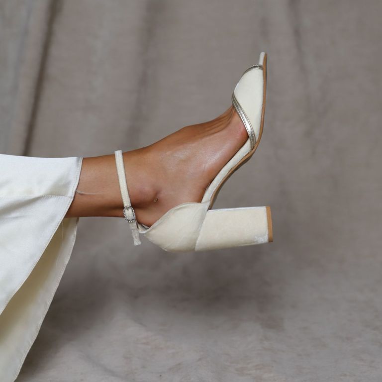 Zapato Formal 9cm Mujer Blanco