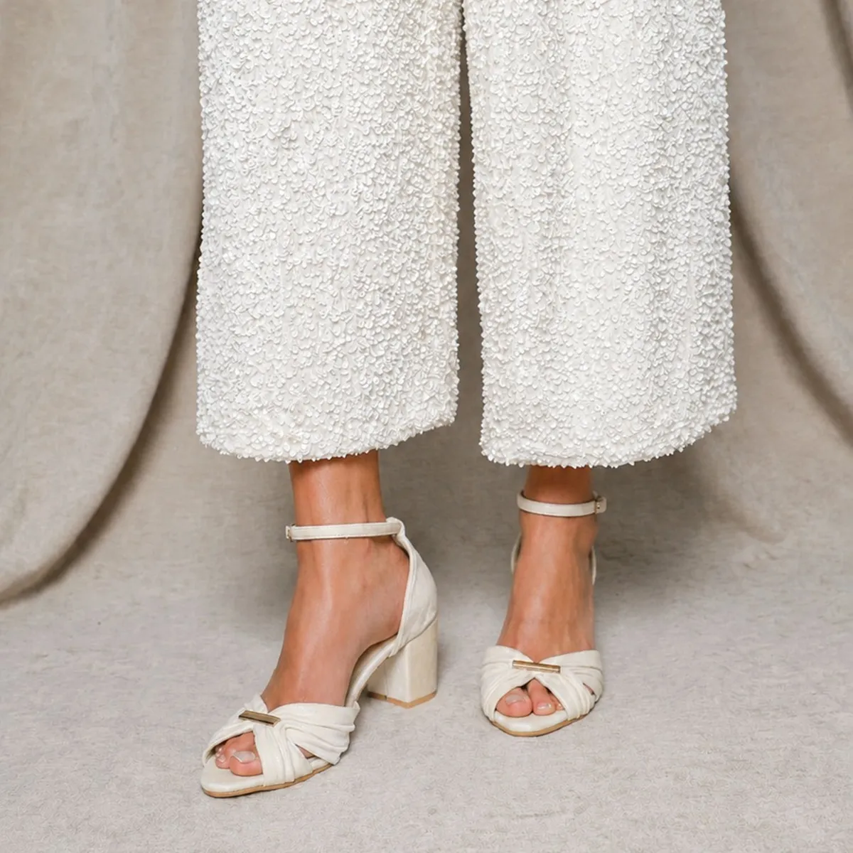 ALBA Y ADELA - Zapato Formal 7cm Mujer Blanco Alba Y Adela