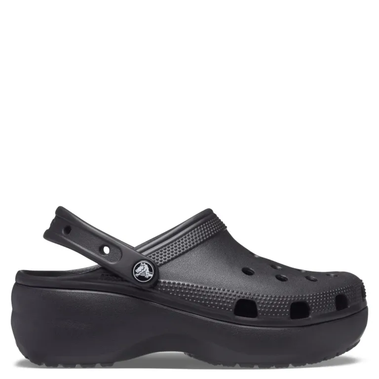 CROCS Zueco Classic Platform Mujer Negro