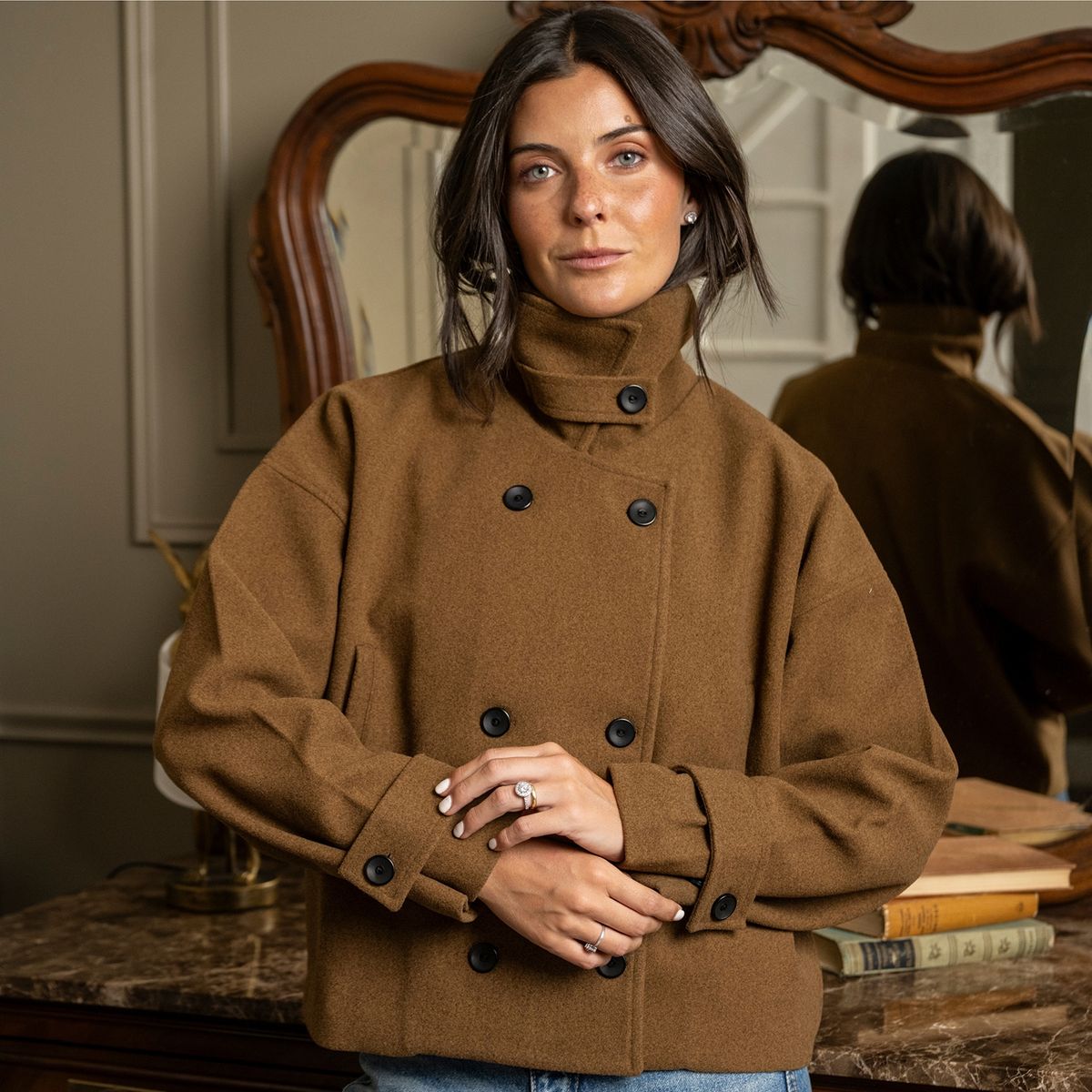 LUAU SHOES - Abrigo Oversize Mujer Luau