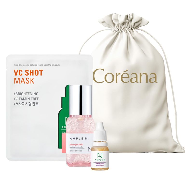 Set Sérum Coreano Facial Colágeno + Mini Sérum Peptidos 10ml + Mascarilla tela