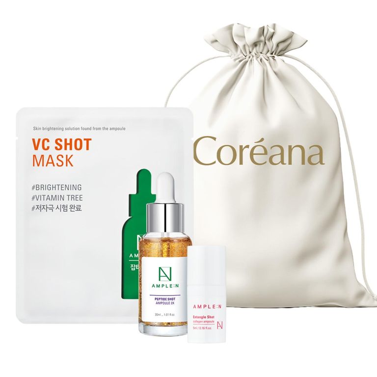Set Sérum Coreano Peptide Shot + Mini sérum Colágeno 10ml + Mascarilla tela