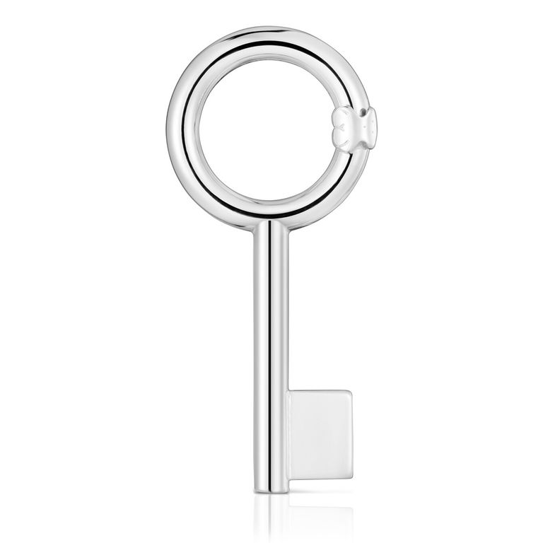 Colgante De Plata Motivo Llave 36 Mm Unlock