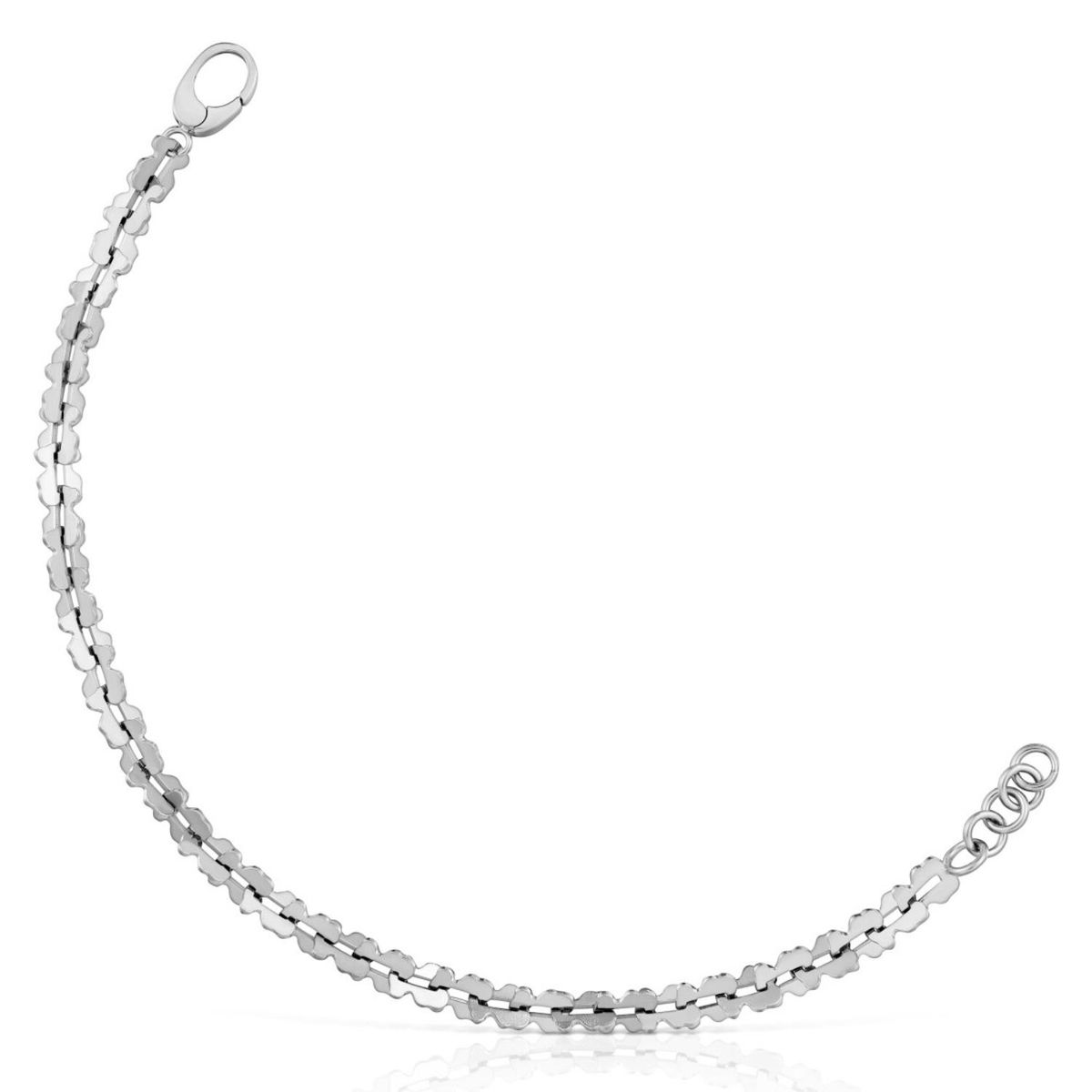 TOUS - Pulsera Cadena De Acero Con Motivos Oso Carrusel Tous