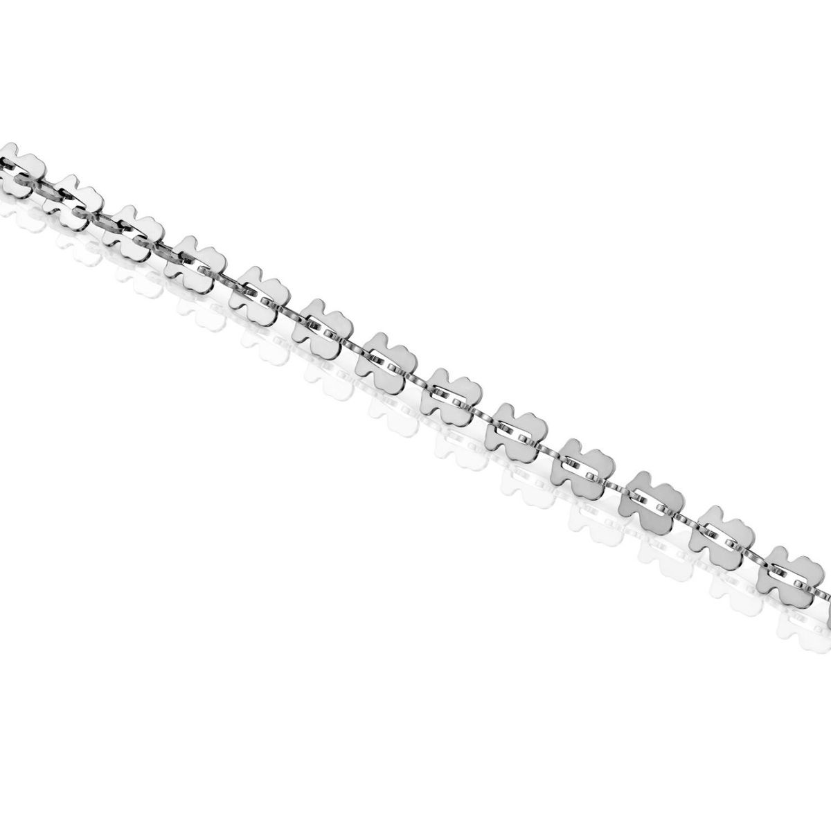 TOUS - Pulsera Cadena De Acero Con Motivos Oso Carrusel Tous