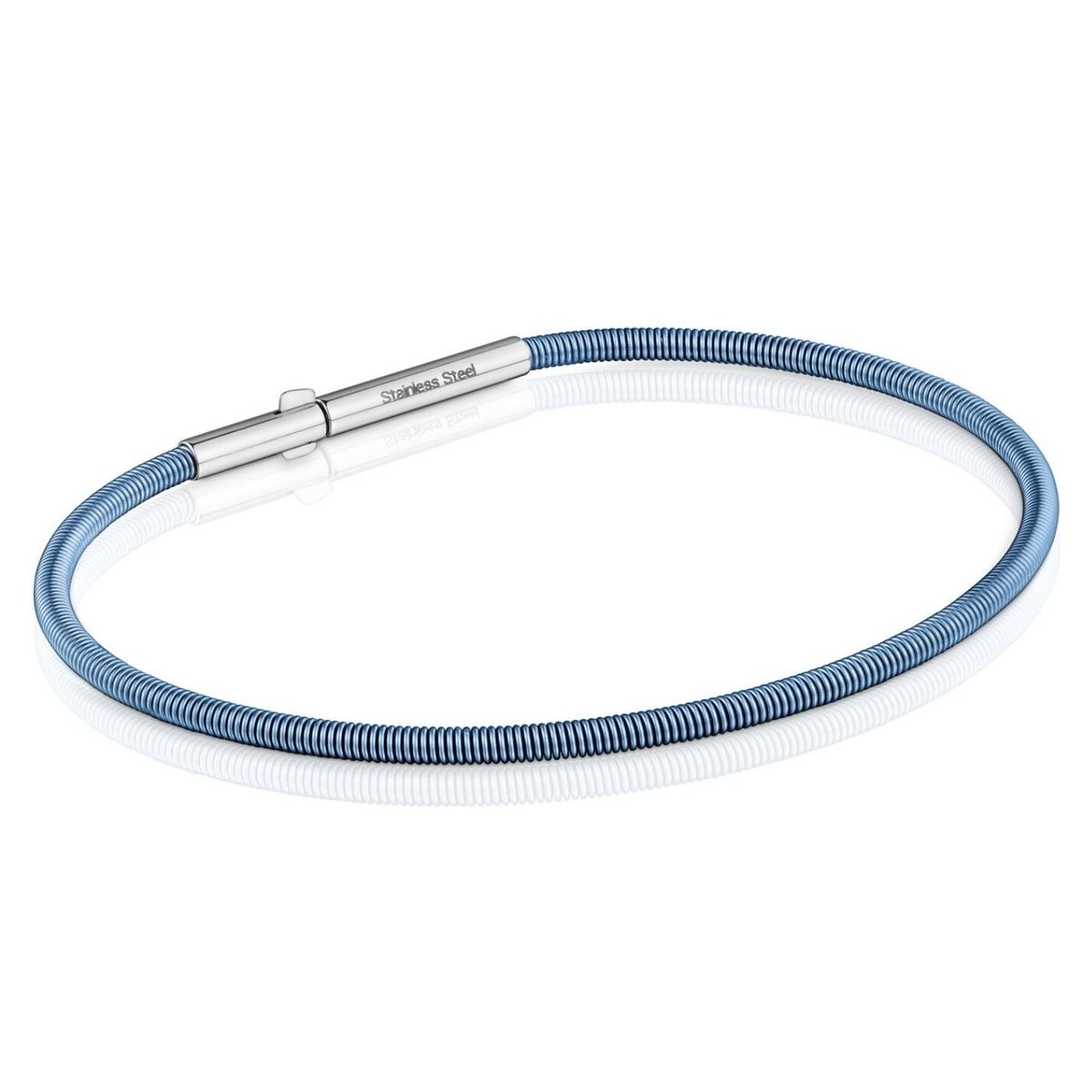 TOUS - Pulsera De Acero Turquesa 2 mm Tous Mesh Tube