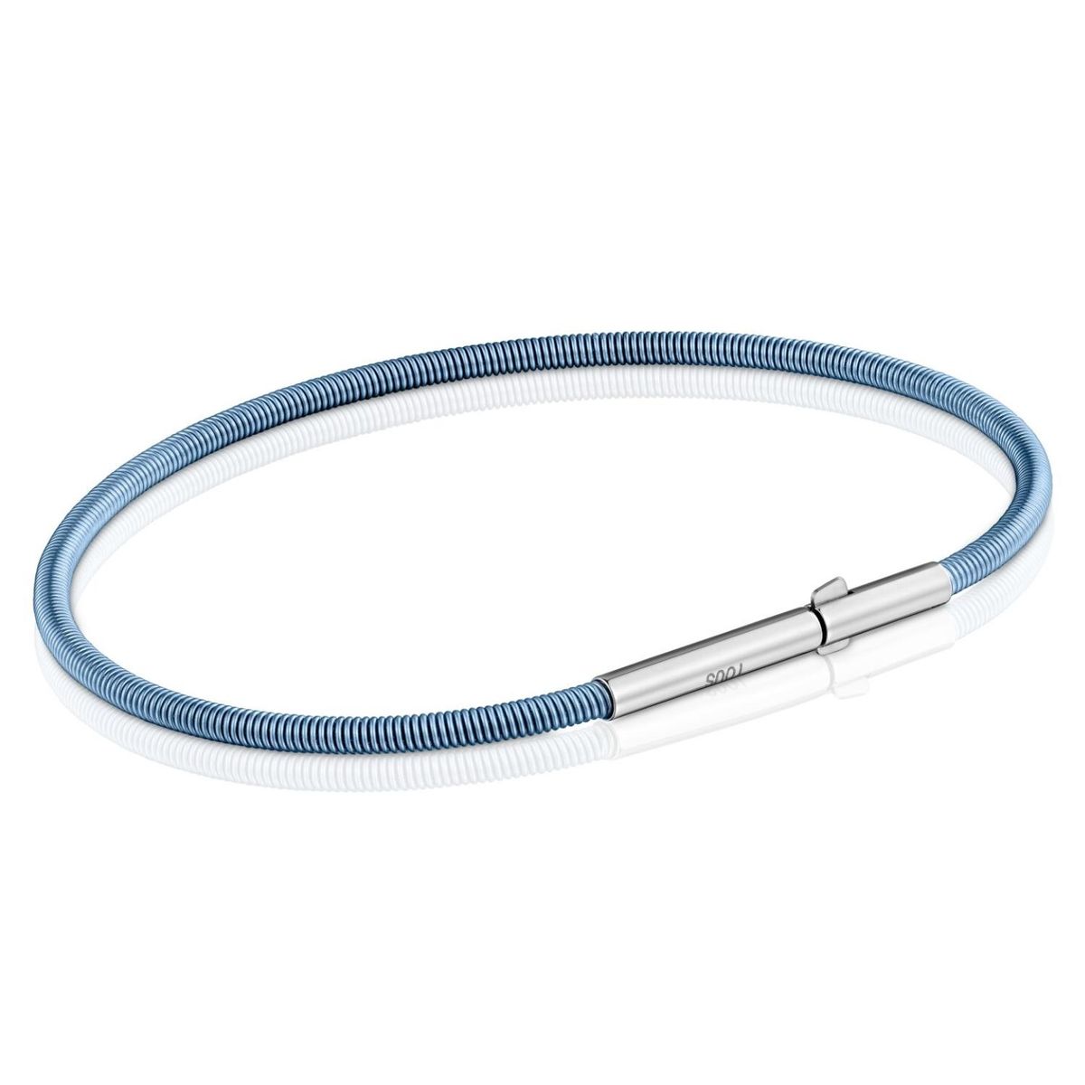 TOUS - Pulsera De Acero Turquesa 2 mm Tous Mesh Tube