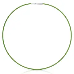 TOUS - Collar De Acero Verde 2 Mm Mesh Tube
