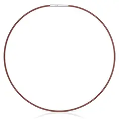TOUS - Collar De Acero Marrón 2 Mm Mesh Tube