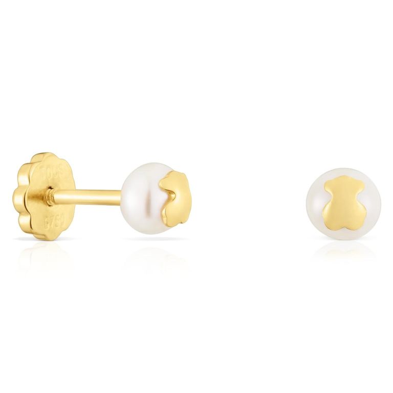 Pendientes De Oro Y Perlas Cultivadas Basics