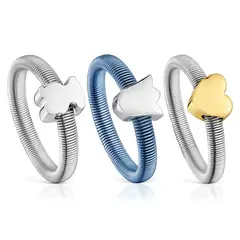 TOUS - Pack 3 Anillos Mujer