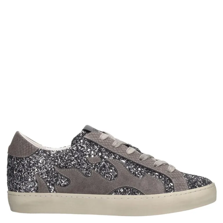 Zapatilla Urbana Mujer Cuero Gris