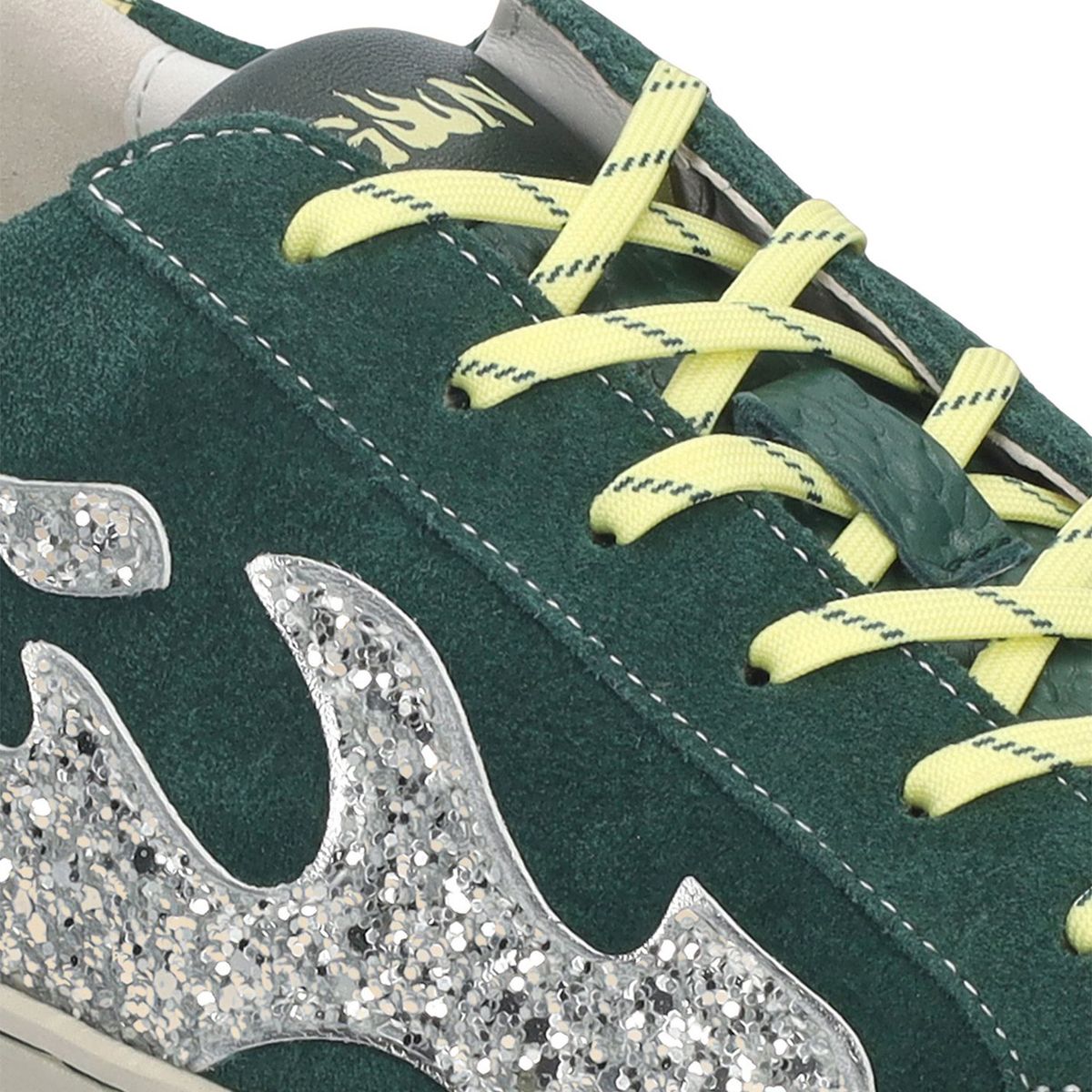 GAMIN - Zapatilla Urbana Mujer Cuero Verde Gamin