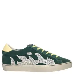 GAMIN - Zapatilla Urbana Mujer Cuero Verde