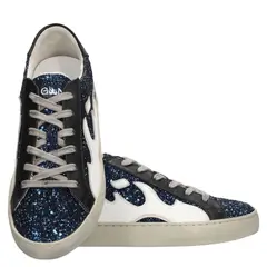 GAMIN - Zapatilla Urbana Mujer Cuero Azul