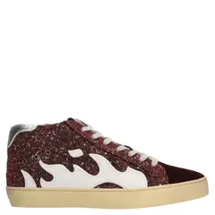GAMIN - Zapatilla Urbana Mujer Cuero Burdeo